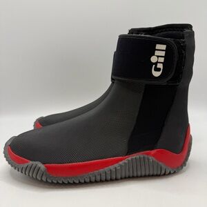 Gill Women’s Neoprene Sailing Boots US 5-6 EU 37/38 Black Red Waterproof Deck